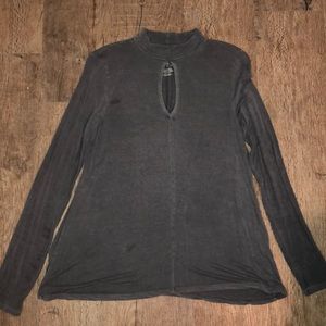 Soft and Sexy AE Blouse with Oval Cutout